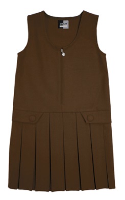 St Francis Brown Pinafore